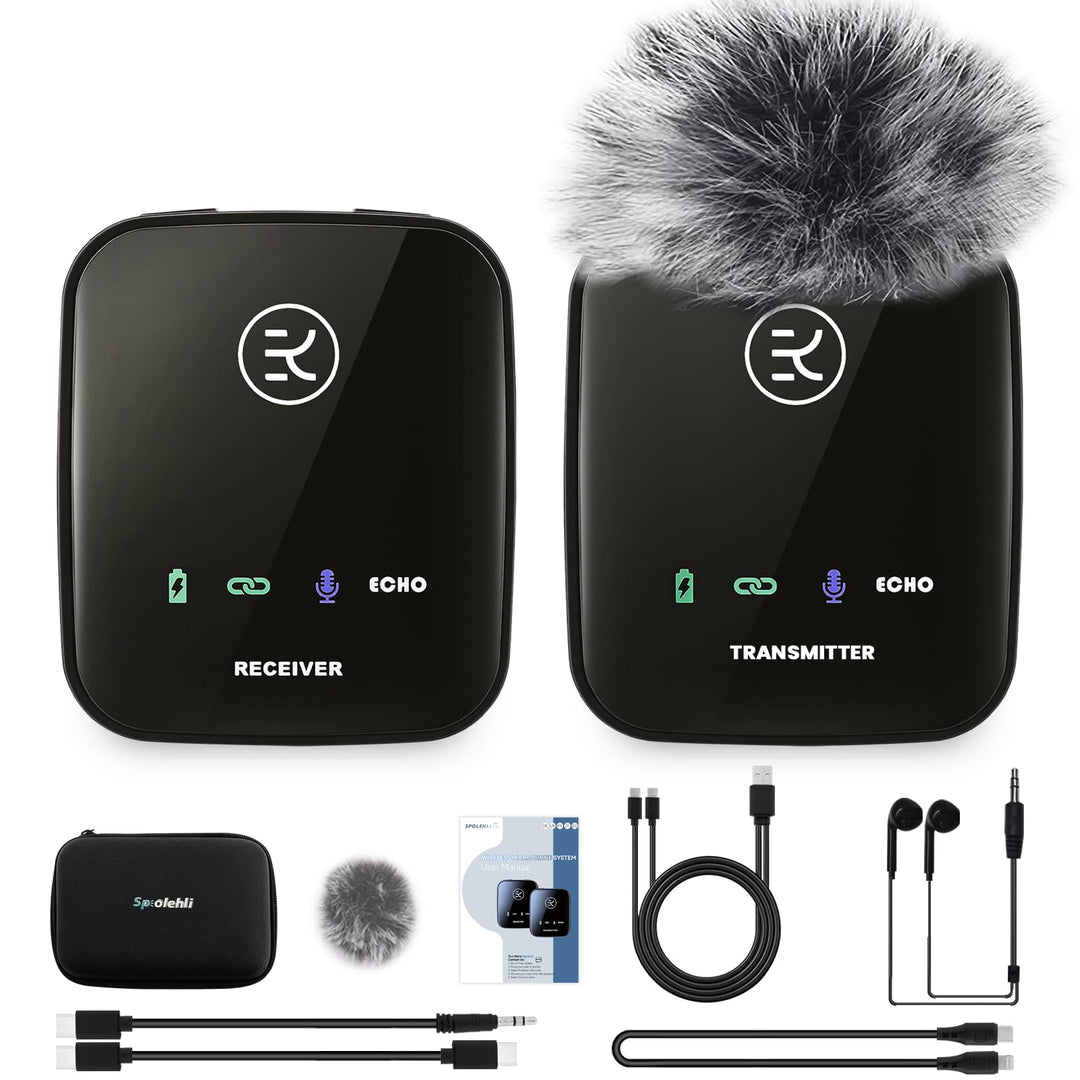 lavalier mikrofon Wireless mit Aufbewahrungsbox, kabelloses Mikrofon für iPhone/Typ-C/Kamera/Laptop,