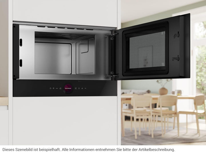 Bosch BFR7221B1 Einbau-Mikrowelle schwarz Serie 8 Schwarz 60 cm Breite, Serie 8 Schwarz 60 cm Breite
