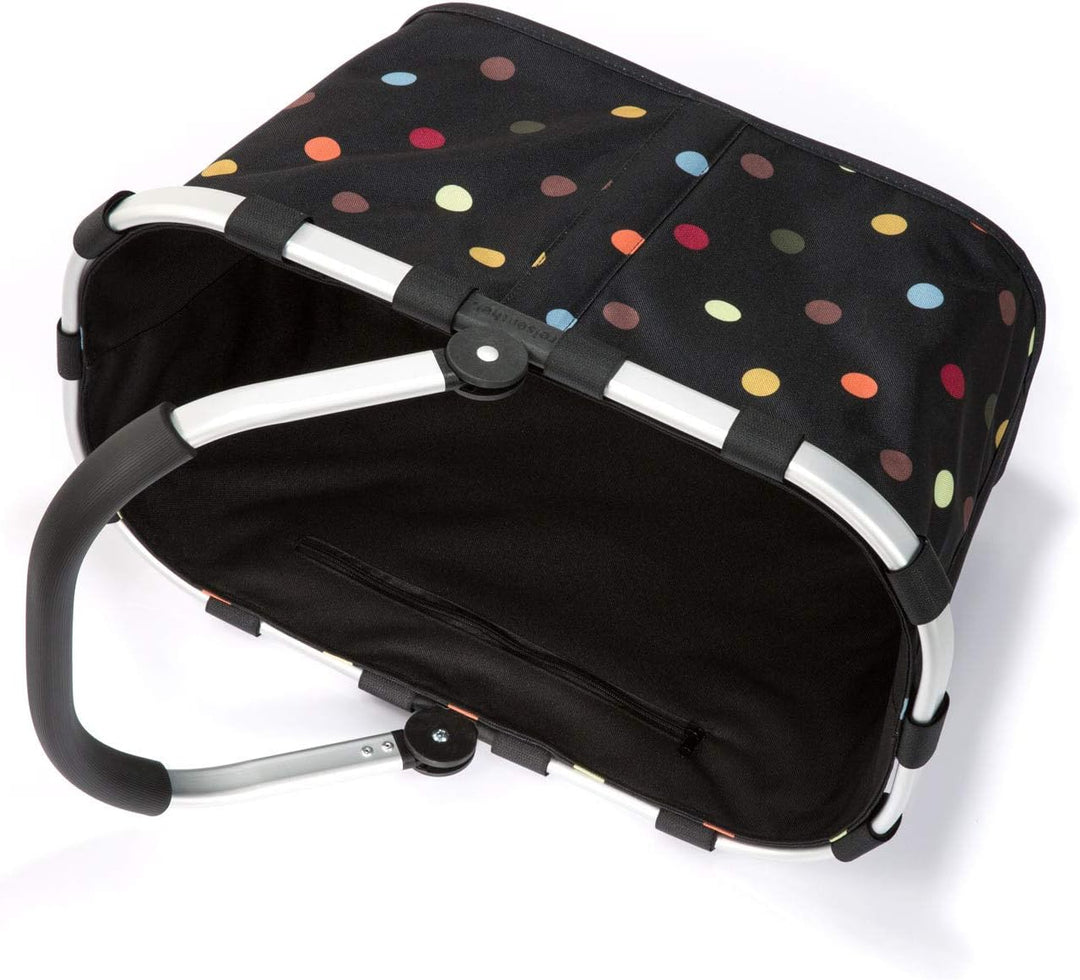 reisenthel Carrybag dots - Stabiler Einkaufskorb mit viel Stauraum und praktischer Innentasche – Ele