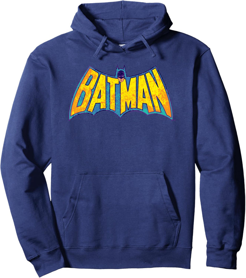 Batman Neon Distress Logo Pullover Hoodie