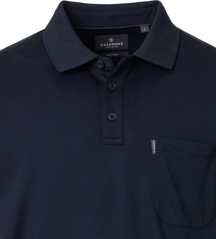 CASAMODA Polo-Shirt Uni S Dunkelblau, S Dunkelblau