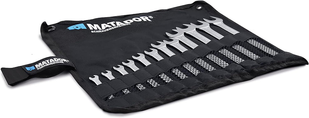 MATADOR Schraubwerkzeuge Knarren-Ringmaulschlüssel-Satz, 12-teilig, 8-19 mm, 0183 9120, 8-19 MM, 12-