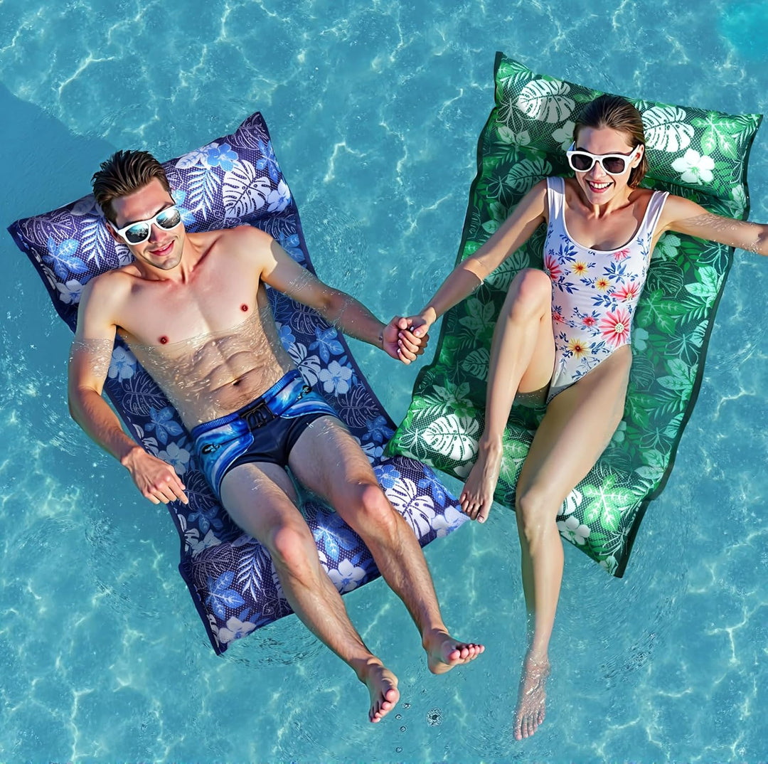 WERNNSAI Pool-Schwimmset Aufblasbare Pool Hängematte für Erwachsene Weiche Netz-Wasserhängematte Meh