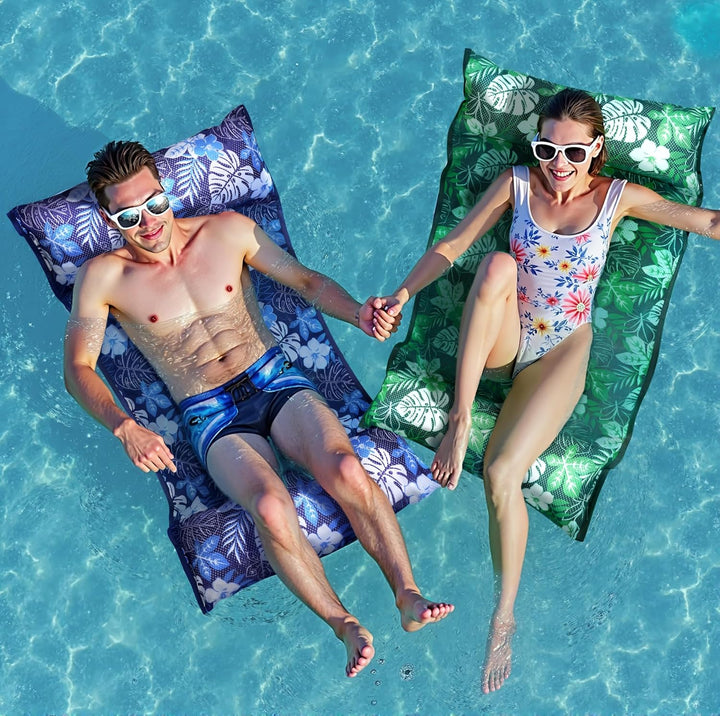WERNNSAI Pool-Schwimmset Aufblasbare Pool Hängematte für Erwachsene Weiche Netz-Wasserhängematte Meh