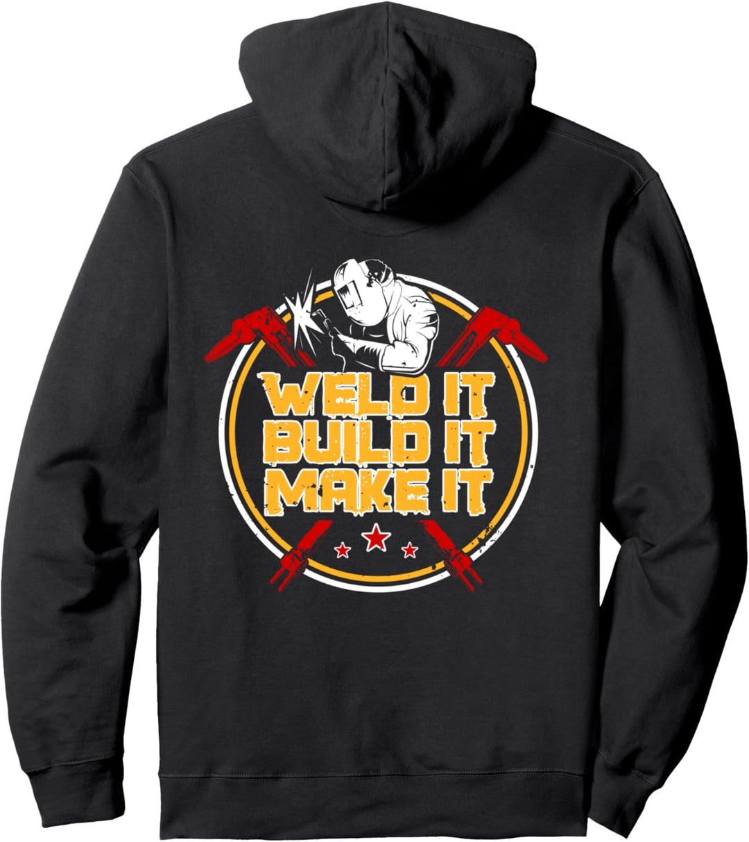 Schweisser-Design auf der Rückseite des Kleidungsschweissens Pullover Hoodie