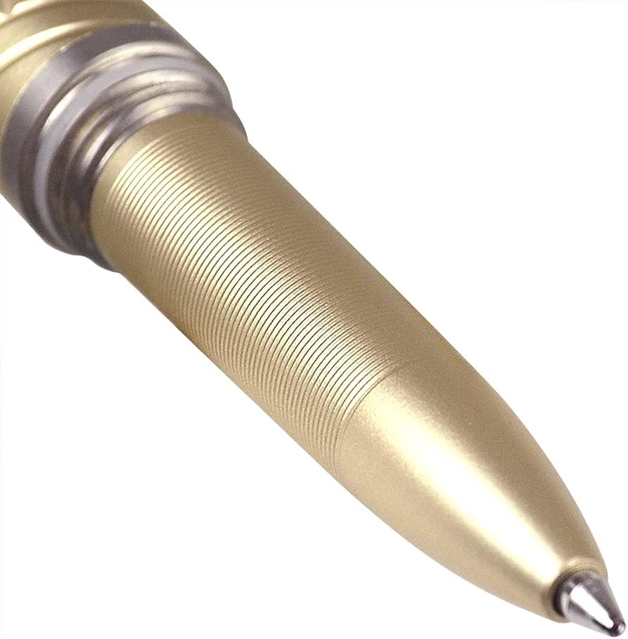 TONIFE Selbstverteidigungsstift mit Notfall-Glasbrecher-Schreibwerkzeug Self Defense Pen (Gold), Gol