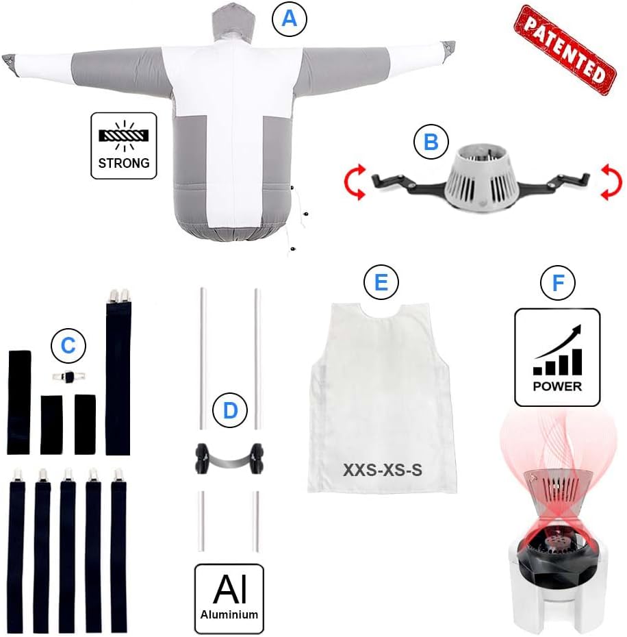 EOLO Bügelpuppe SA06 S INOX Basis mit Höhenverstellung und Rädern trocknet und bügelt automatisch He