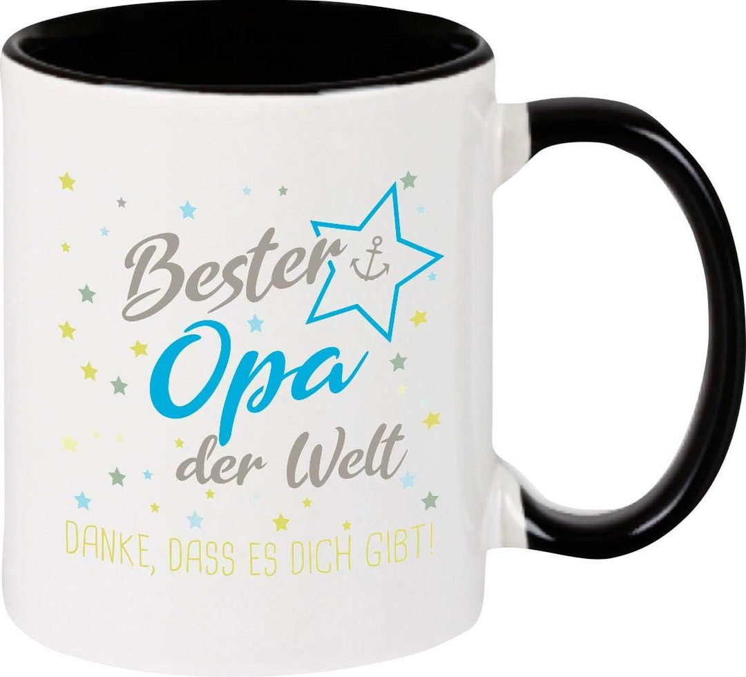 ShirtInStyle, Tassenset beste Oma, bester Opa der Welt, danke das es dich gibt! Farbe weinrot und sc