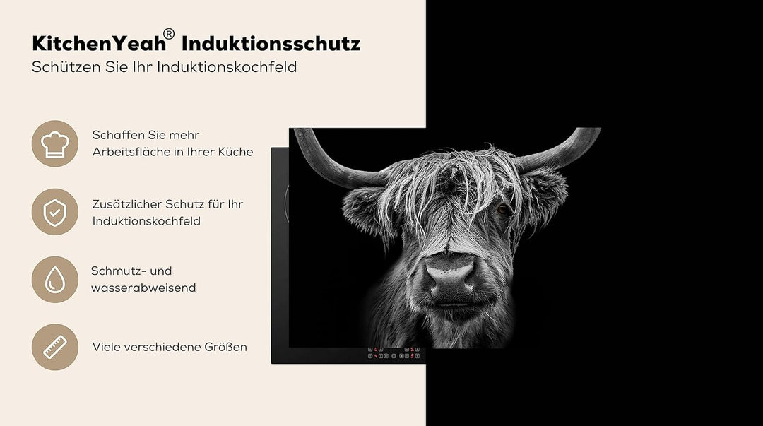 KitchenYeah© Herdabdeckplatte Einteilig Induktionsmatte Küche Abdeckung Ceranfeld Herd Abdeckplatte
