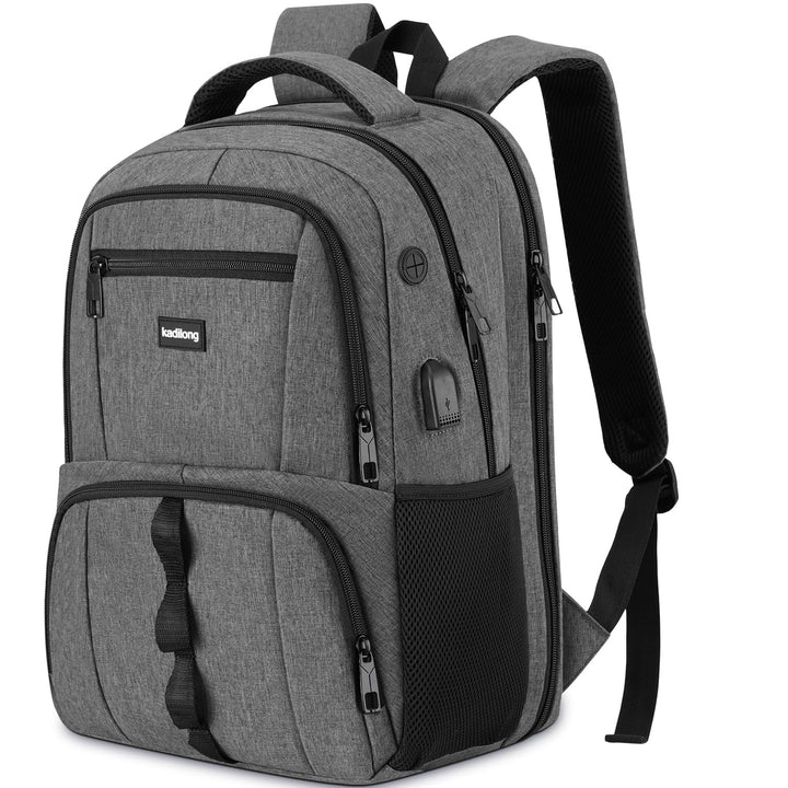 kadilong Schulrucksack Jungen Teenager Rucksack Herren für Uni Arbeit Studium Arbeit,15.6 Zoll Lapto