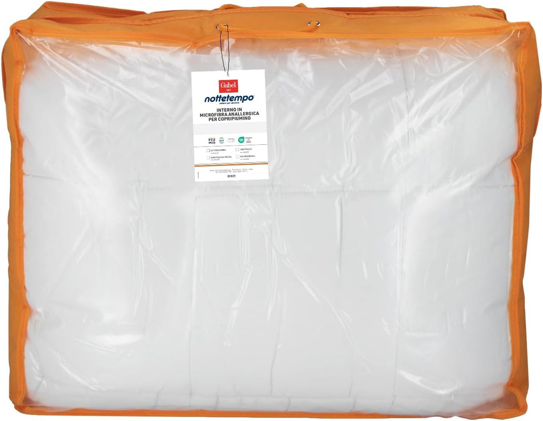 Gabel nottetempo Daunenjacke Mikrofaser Warme Mikrofaser (1.5cm) 205x155x1.5 cm Bianco 205x155x1.5 c