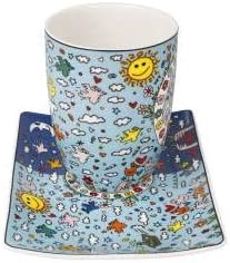 Künstlertasse James Rizzi Give Peace a Chance - Pop Art