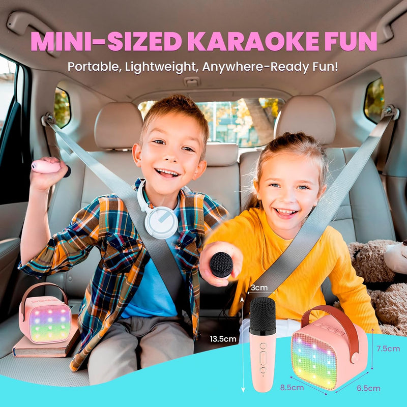 Kinder Karaoke Maschine, Neueste Karaoke Mikrofon Kinder, Geschenke für Mädchen Jungs,Mini Bluetooth
