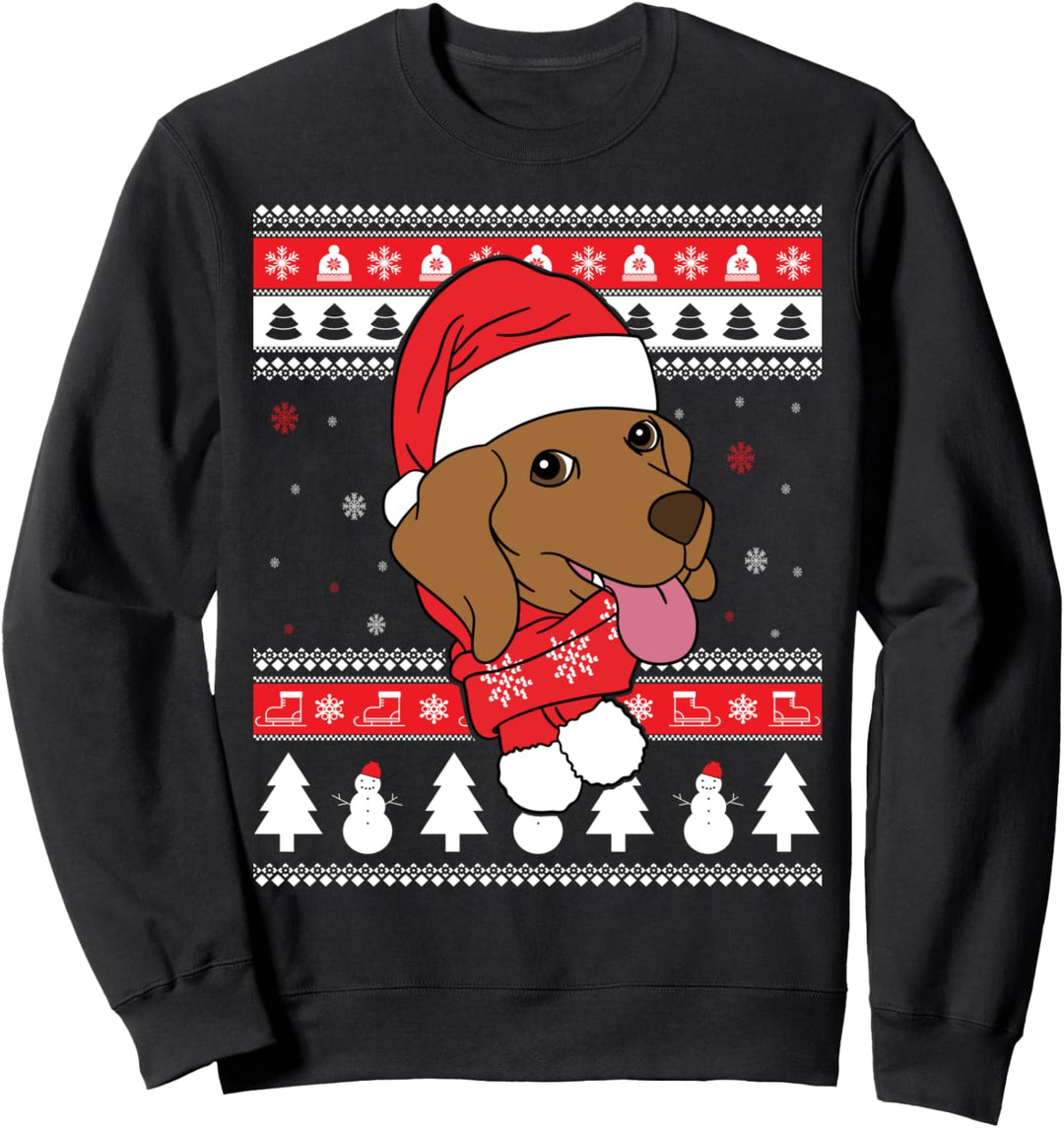 Magyar Vizsla Lustiger Hund Hässliche Weihnachten Geschenk Sweatshirt