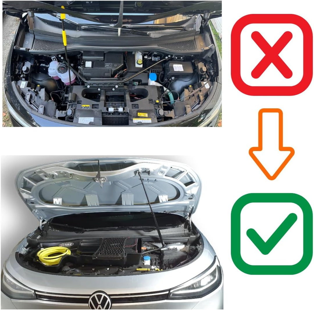 frunk + Gasdruckfeder Front Trunk vorderen Kofferraum für VW ID.4 / ID.5 2021- | Erweiterte Stauraum