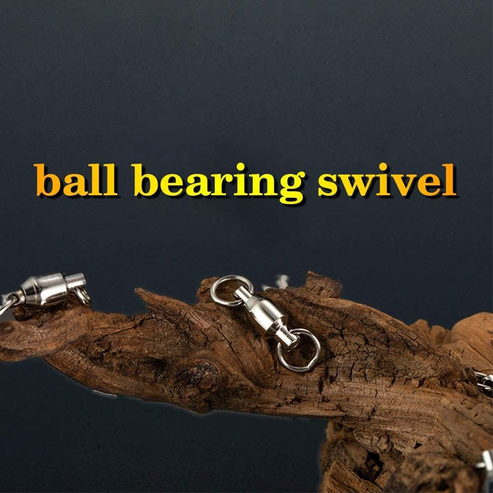 Ball Bearing Wirbel Geschweisst Ringe, Wallerwirbel Meereswirbel Salzwasserfest Spaltring Angelausrü