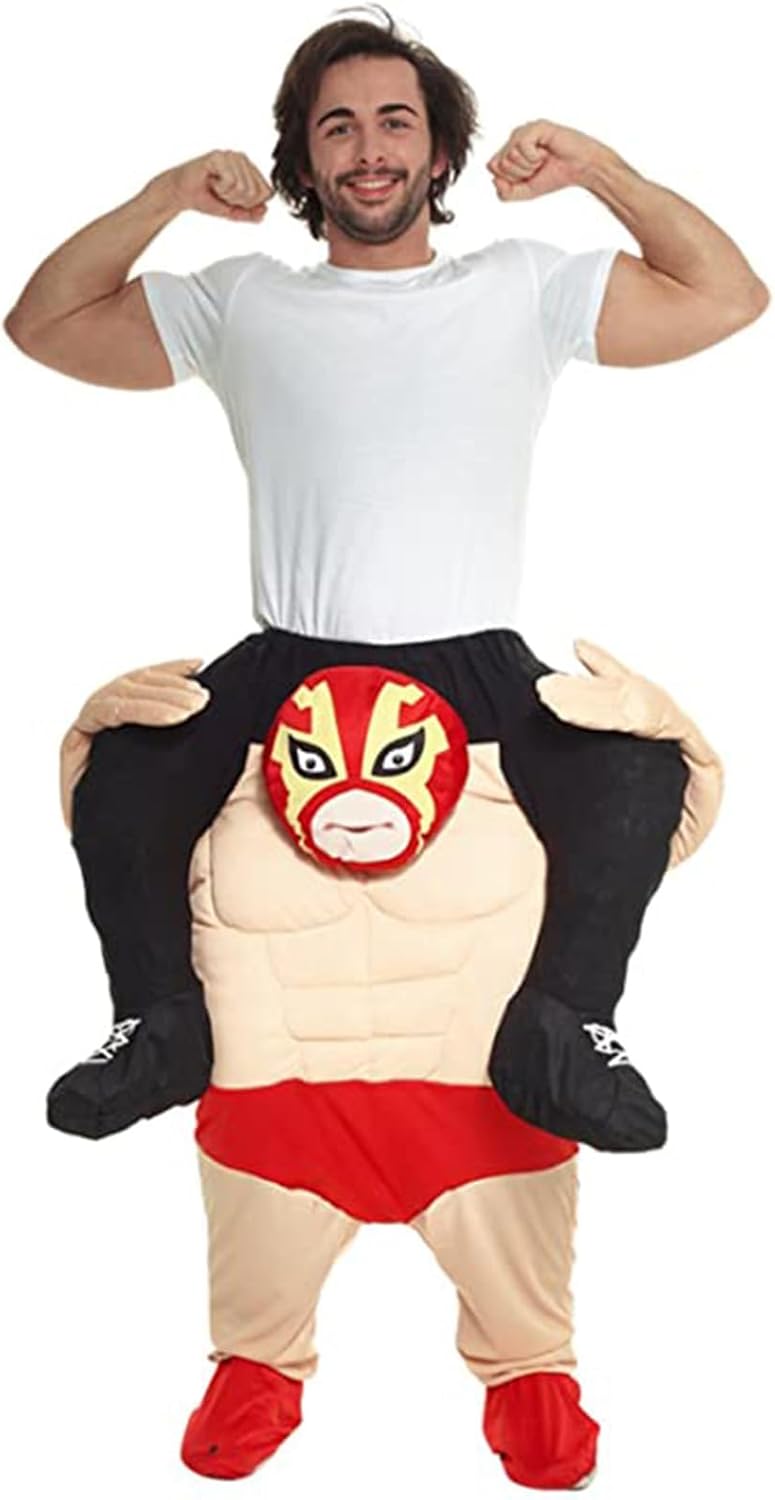 Morph MCPBWR Huckepack Kostüm Costumes, Wrestler, Einheitsgrösse, Wrestler