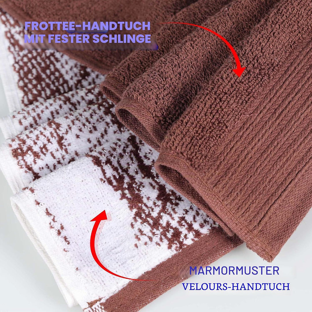 SUPERIOR Baumwolle Handtücher Set Saugfähig Schnell Trocknend 10 Teile Handtücher Badezimmer Dekor M