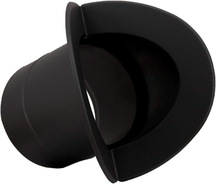 LANZZAS Ofenrohr Wandrosette für Innenecke, im Durchmesser, DN, Ø 150 mm, Farbe: schwarz-metallic -