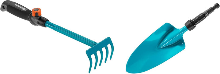 Gardena combisystem-Kleingeräte Set: Set bestehend aus Blumenkelle & Blumenrechen für müheloses EIN-