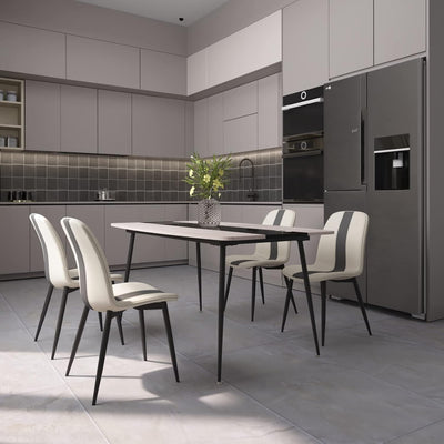 Mondeer Esszimmerstühle 4er Set, Küchenstuhl Polsterstuhl mit Metallbeinen Modernes Design, für Essz