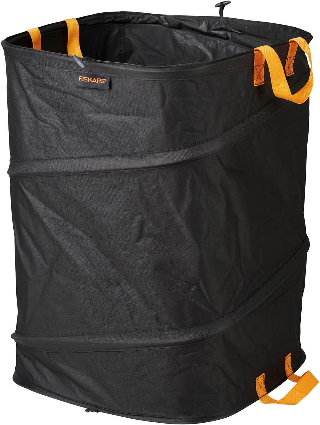 Fiskars PopUp-Gartensack mit Griffen, Platzsparend faltbar, Fassungsvermögen: 175 L, Höhe: 70 cm, Br