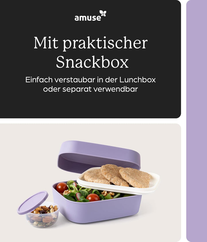 Amuse Lunchbox Erwachsene | Salat To Go Box, Brotdose Erwachsene oder Jausenbox Kinder | Bento Box |
