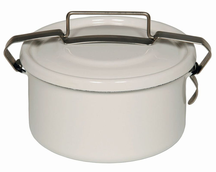 Riess, 0315-033, Dichtungsdose rund mit Deckel, CLASSIC- WEISS, 3/4 Liter, Durchmesser 14 cm, Höhe 8