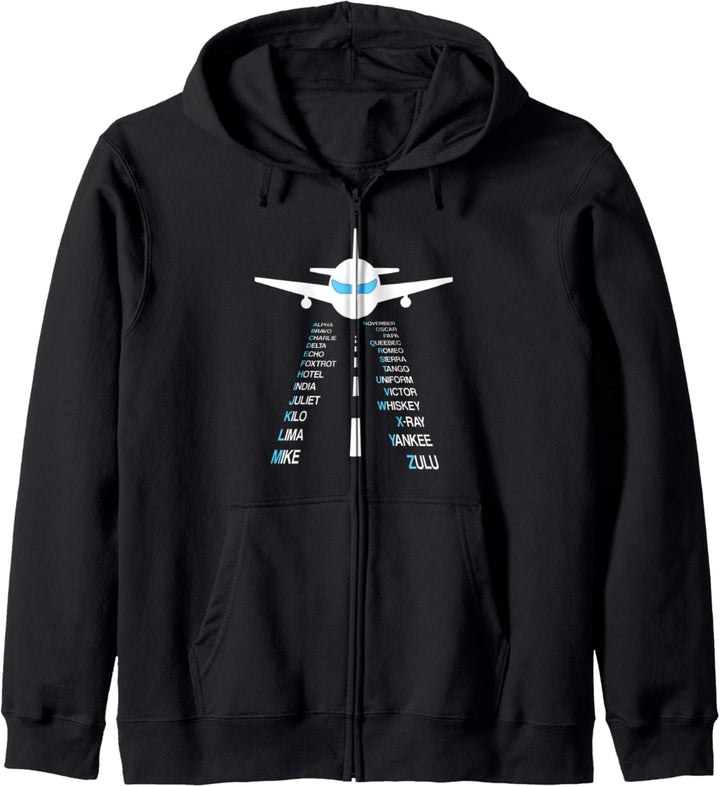 Phonetisches Alphabet Pilot Flugzeug Flieger Geschenk Kapuzenjacke