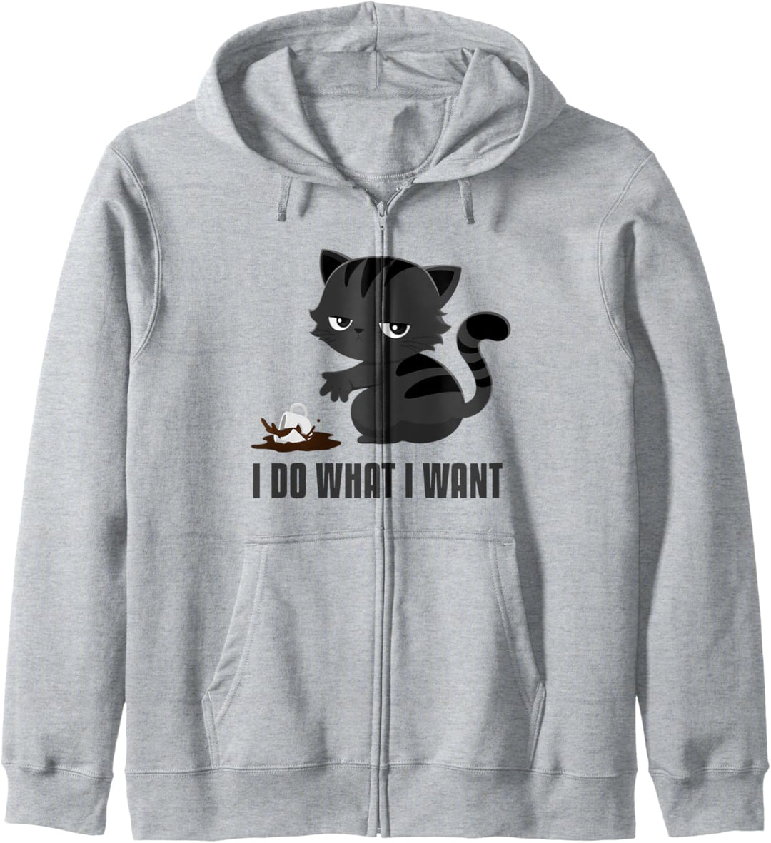 Funny Cat Meme Ich mache, was ich will Kapuzenjacke