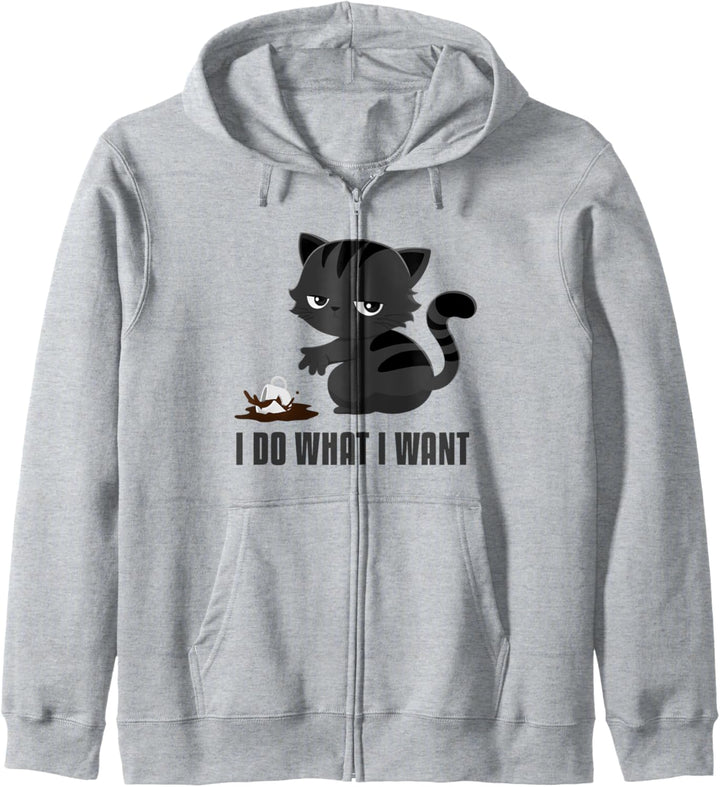 Funny Cat Meme Ich mache, was ich will Kapuzenjacke