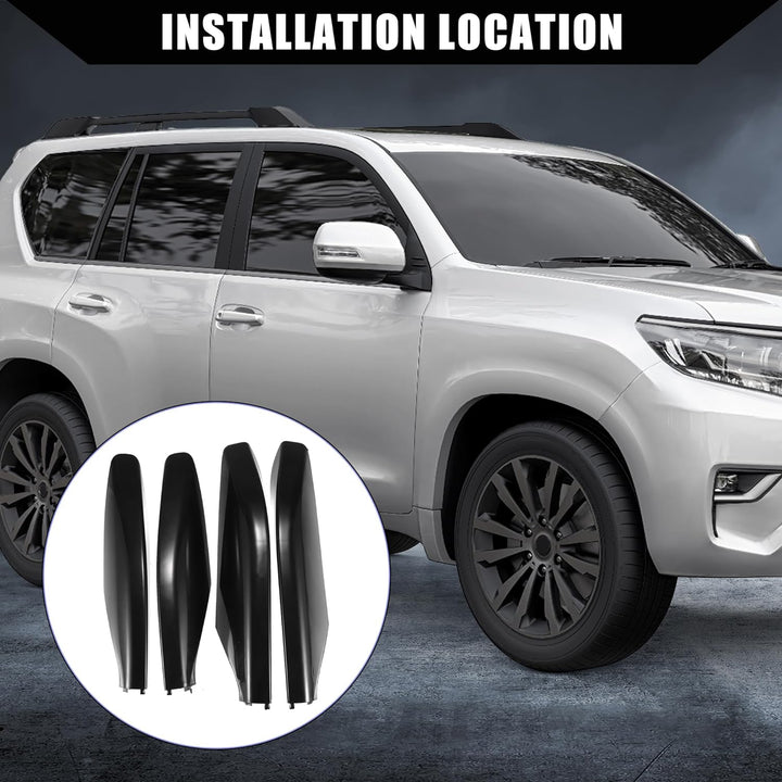 A ABSOPRO Dachträgerreling Endkappen Abdeckung Schale für Toyota Land Cruiser FJ120