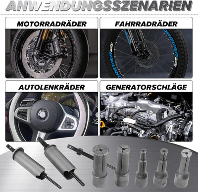 STEEIRO 9–23 mm Lagerabzieher-Set, Kugellager-Abzieher, Motorrad-Radlager-Abzieher, Fahrrad-Innenlag