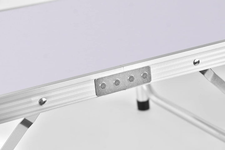 Lucn Picknicktisch, zusammenklappbar, 2 höhenverstellbar, Aluminium, für Küche, Outdoor, aufklappbar