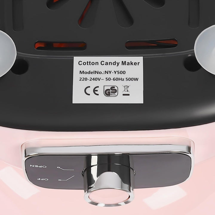 Zuckerwattemaschine, Zuckerwatte Maschine mit Stäbchen und Messlöffel, Zuckerwatte für Kinder Party,