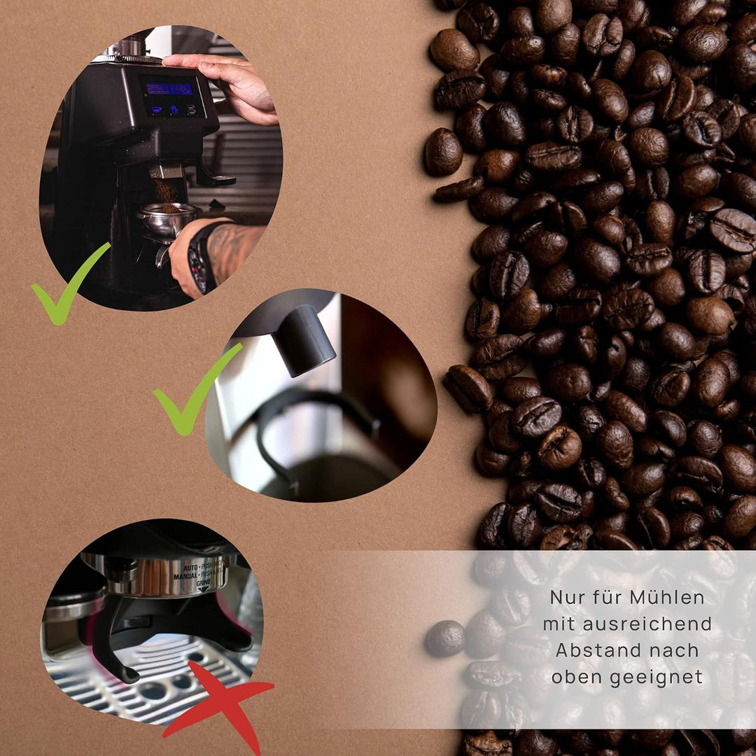 NATUMO – Siebträger Dosierring 58mm, Barista Zubehör, magnetischer Siebträger Trichter, Coffe Dosing