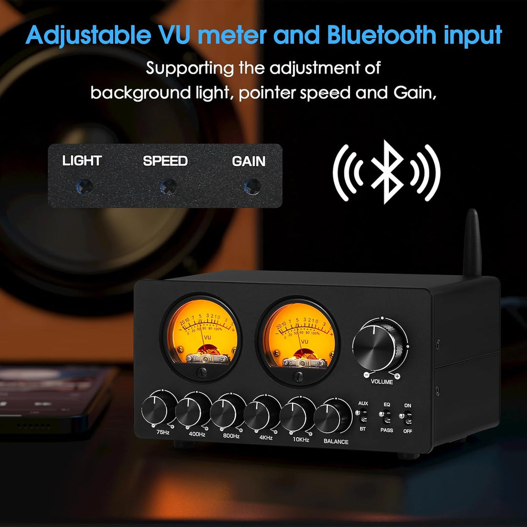 Douk Audio 5-Band-Equalizer Bluetooth EQ Vorverstärker für Heim-Stereo/Computer-Lautsprecher/Verstär