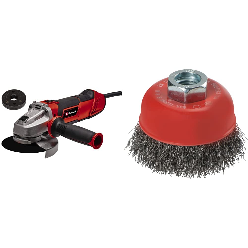 Einhell Winkelschleifer TE-AG 125/1010 CE Q (1010 Watt, Schnellspannmutter, elektr. Drehzahleinstell
