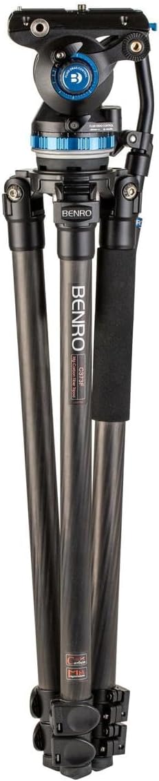 Benro C373F Einrohr-Stativ aus Karbonfaser mit S8Pro Fluid Videokopf