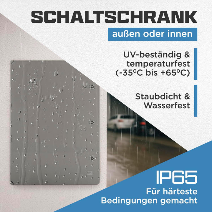 BOXEXPERT Verteilerkasten aussen IP65 ABS Kunststoff 700x500x250mm Serie Fleet wasserdicht Schaltsch