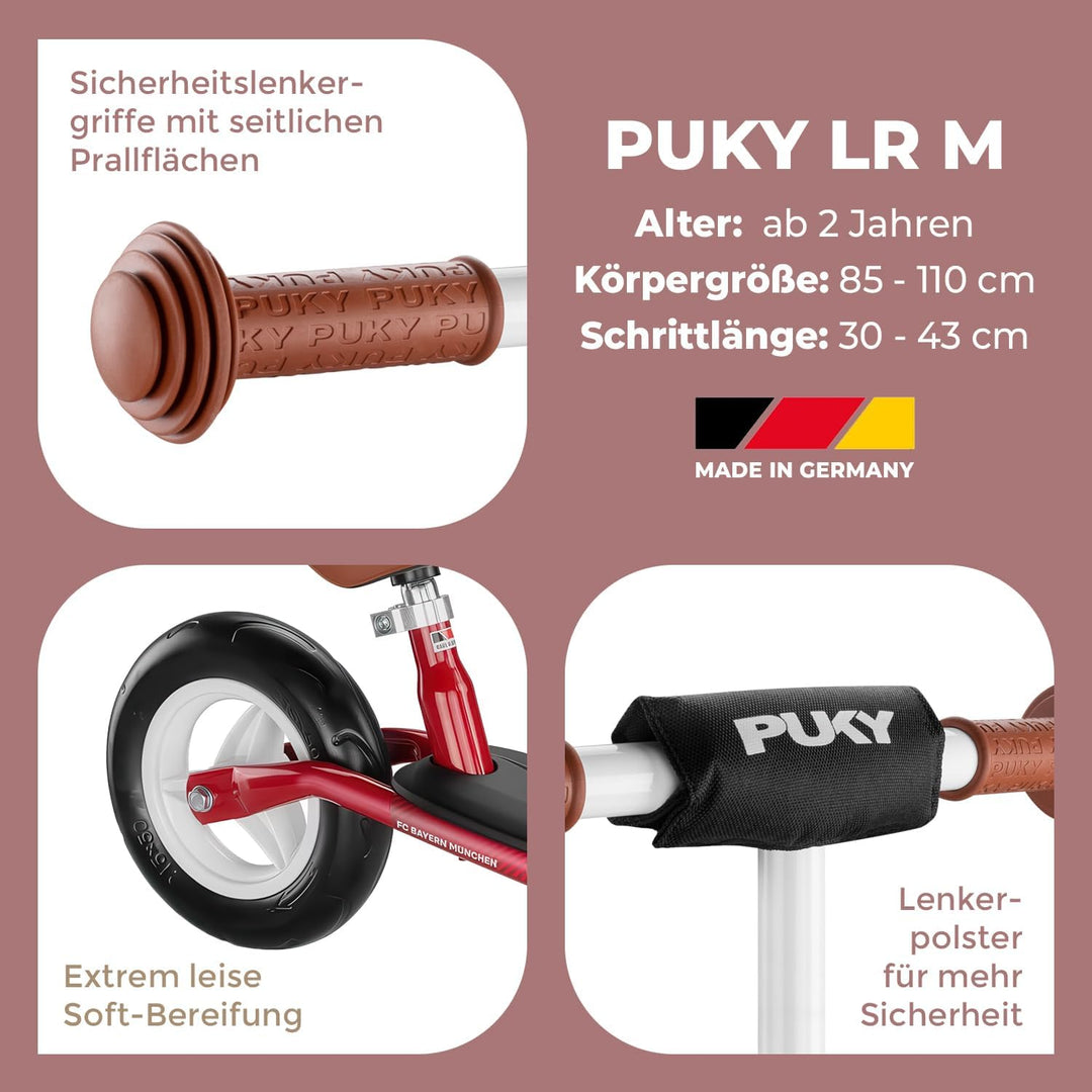 PUKY LR M | Laufrad ab 2 Jahre | sicheres, stylisches Laufrad | Lenker &amp; Sattel höhenverstellbar | m