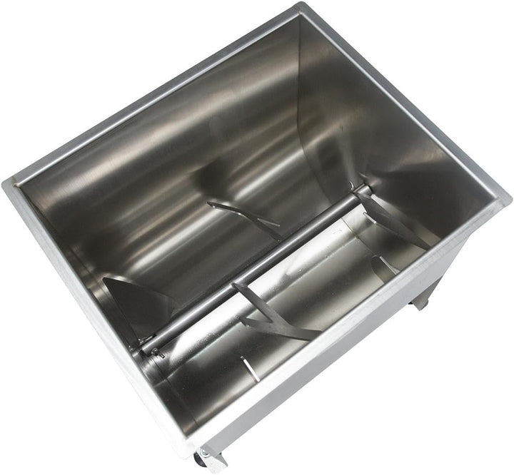 Allpax Fleischmischer 20 Liter aus Edelstahl - manuell (Handkurbel) - Mischkapazität: 13-16 kg