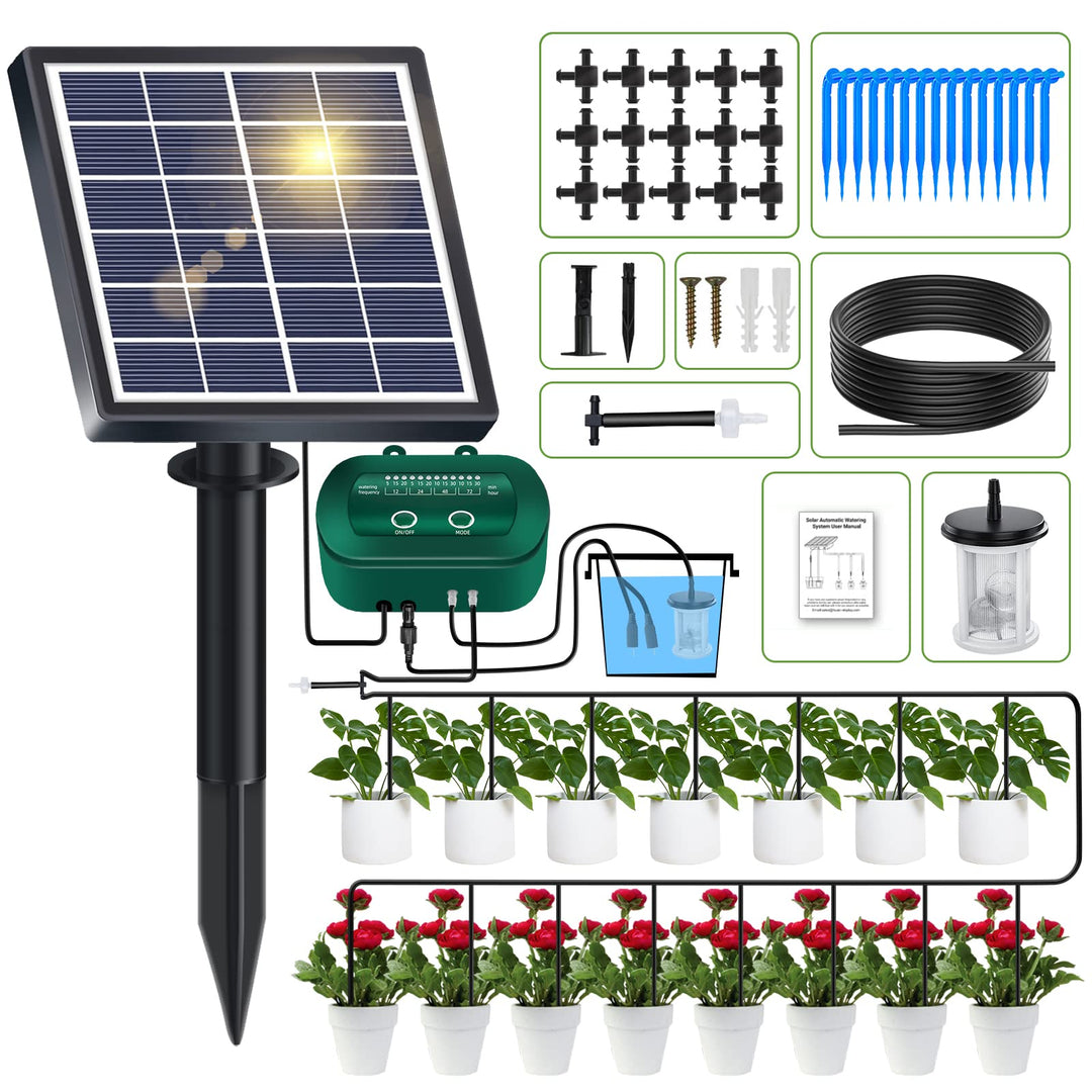 Solar Bewässerungssystem 2024 Neuestes Tröpfchenbewässerung system, Automatische Bewässerungssystem