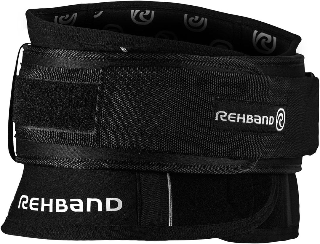 Rehband X-RX Rückenbandage mit abnehmbarem Gewichthebergürtel, 7mm Neopren-Bandage für schweres Kraf