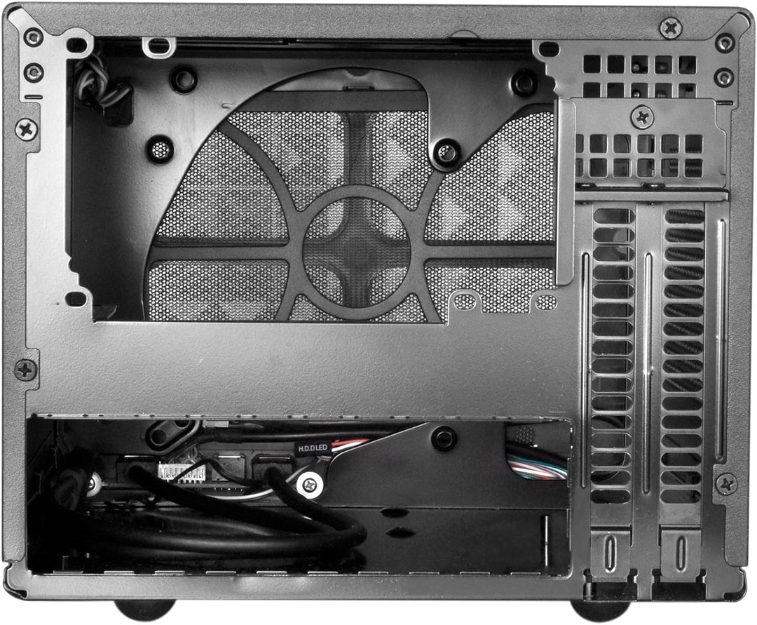 SilverStone SST-SG13B - Sugo Mini-ITX kompaktes Cube Gehäuse, Mesh-Frontblende, schwarz