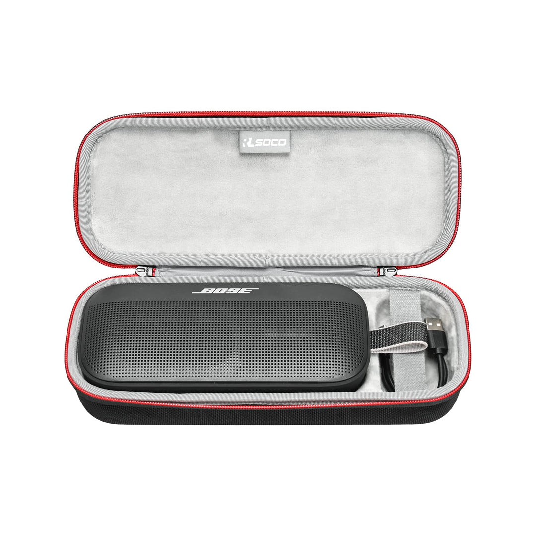 RLSOCO Tasche für Bose SoundLink Flex/SoundLink Flex 2nd Gen Bluetooth Speaker-Schwarz, Schwarz