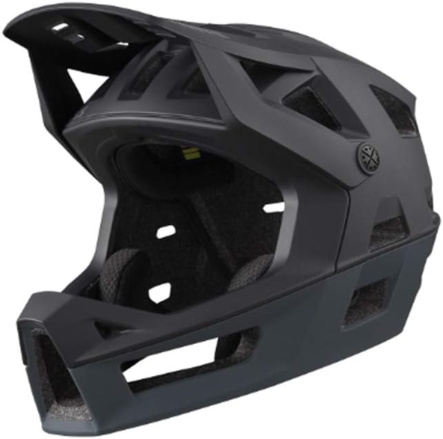 IXS Enduro MTB-Helm Trigger FF Schwarz Schwarz SM (54-58cm), Schwarz SM (54-58cm)