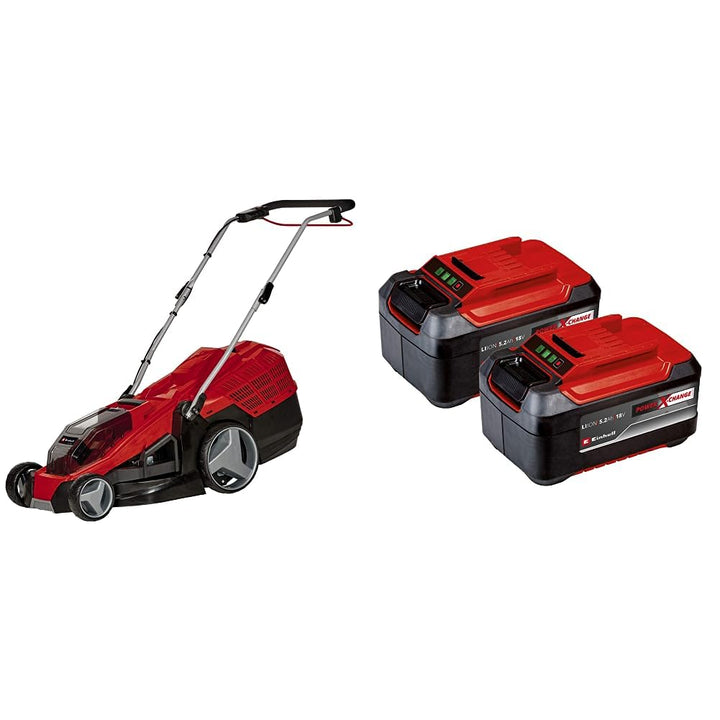 Einhell Akku-Rasenmäher GE-CM 36/43 Li M (Li-Ion, 36 V, 43 cm Schnittbreite, 6-stufige zentrale Schn