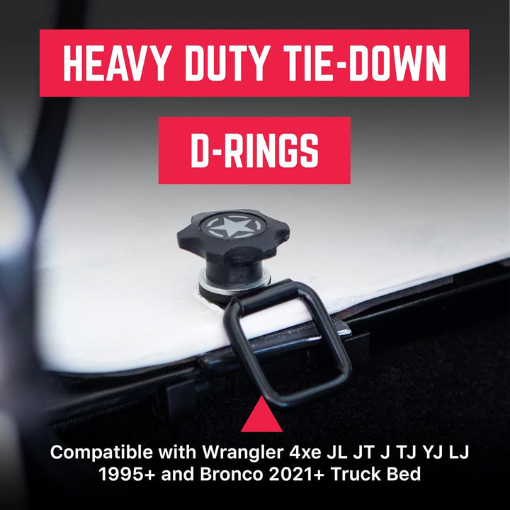 GPCA Zurrgurt Spangurte Ringe für Jeep Wrangler, 6er Pack