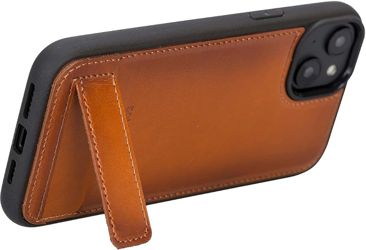 Solo Pelle Lederhülle für das iPhone 14 Plus in 6.7 Zoll Case Leder Hülle Ledertasche Backcover aus